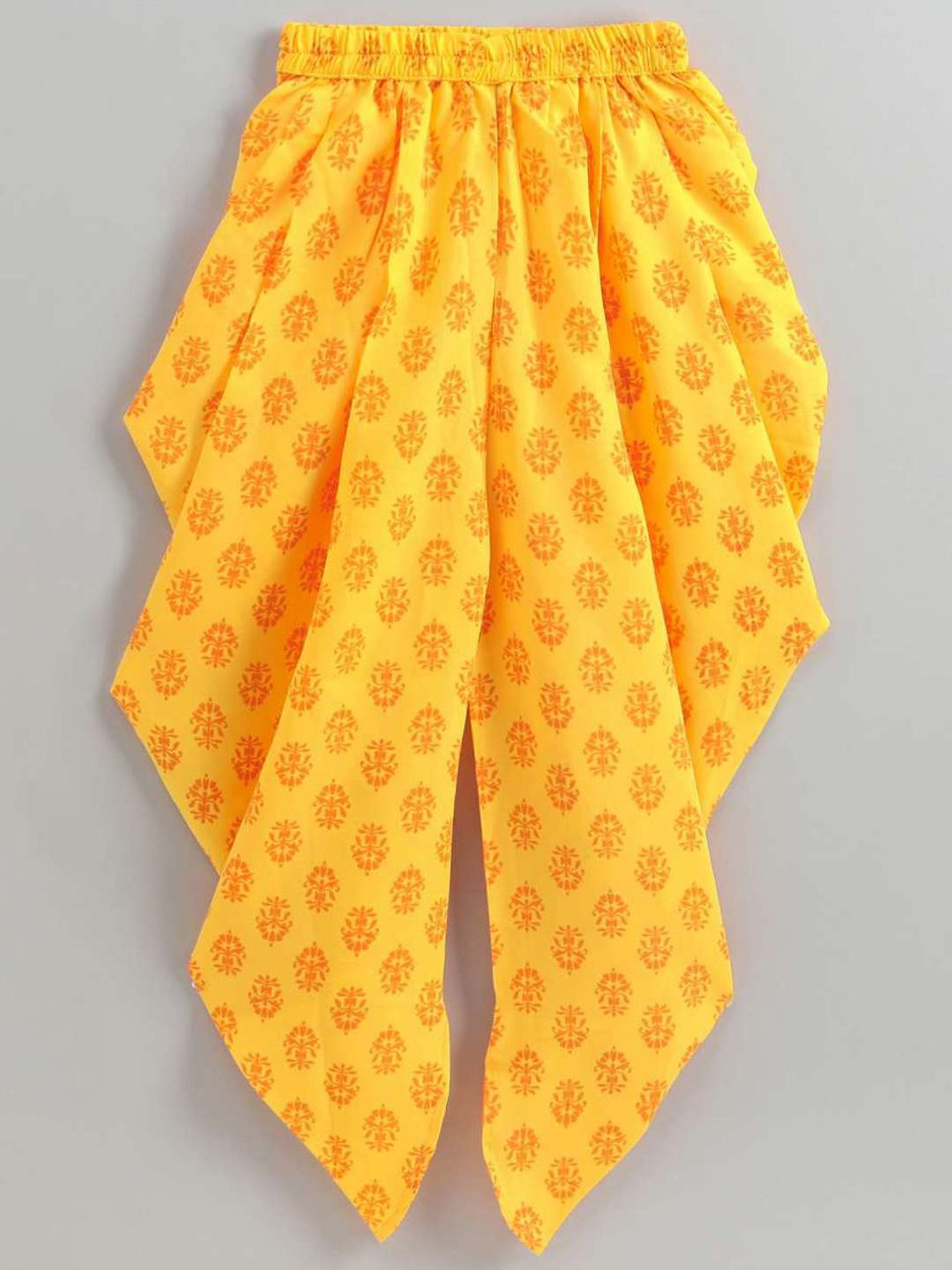 TWISHA Kids Pink & Yellow Embroidered Top Set