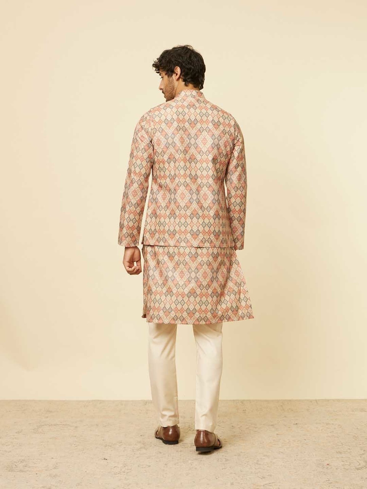 Manyavar Multicolor Regular Fit Printed Nehru Jacket