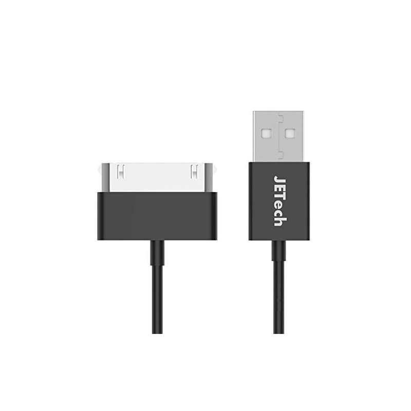 USB Sync and Charging Cable Compatible iPhone 4/4s, iPhone 3G/3GS, iPad 1/2/3, iPod, 3.3 Feet (Black)