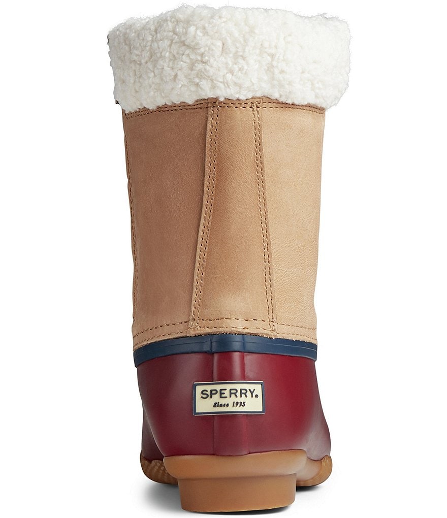 Sperry Women's Saltwater Tall Leather Cozy Winter Duck Boots