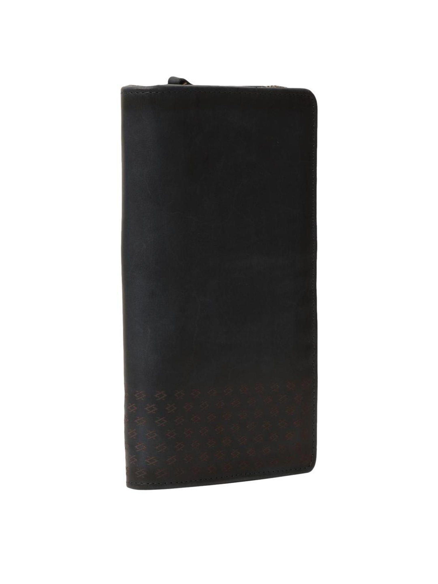 KOMPANERO Felix Blue Printed Zip Around Wallet