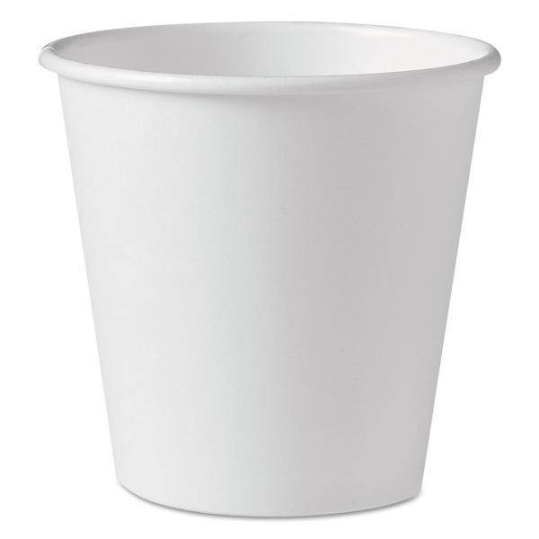 Paper Hot Cup, 10 oz., Polylined, Symphony Design, Beige/White