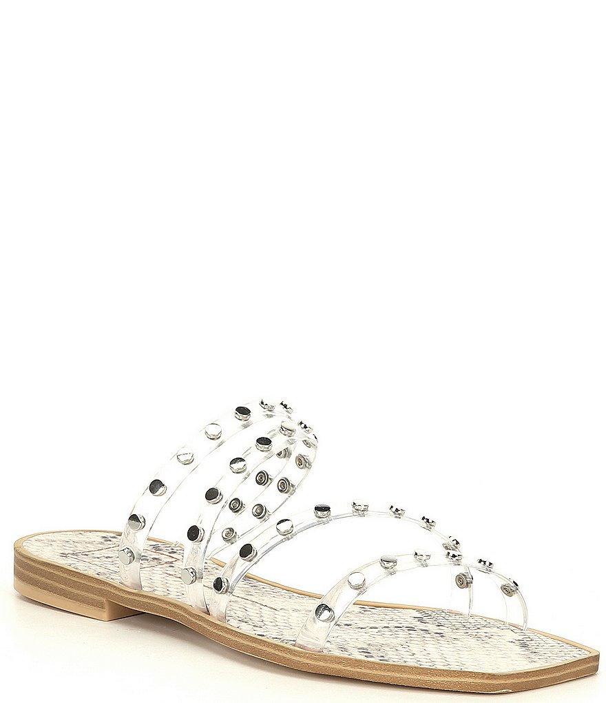 Dolce Vita Izabel Clear Studded Detail Sandals