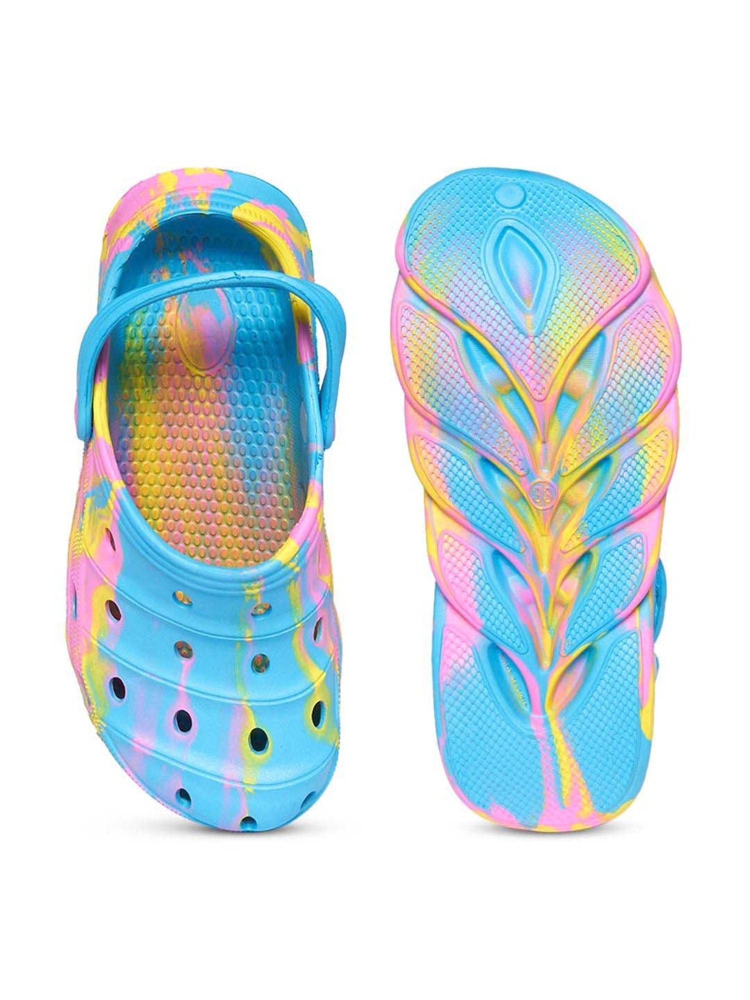 Pantaloons Junior Multicolor Back Strap Clogs