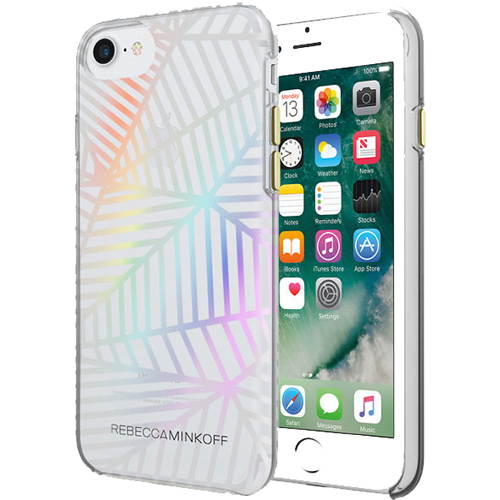 Rebecca Minkoff Sheer Case for Apple iPhone 8/7 - Geometric Wall Clear/Holographic Foil