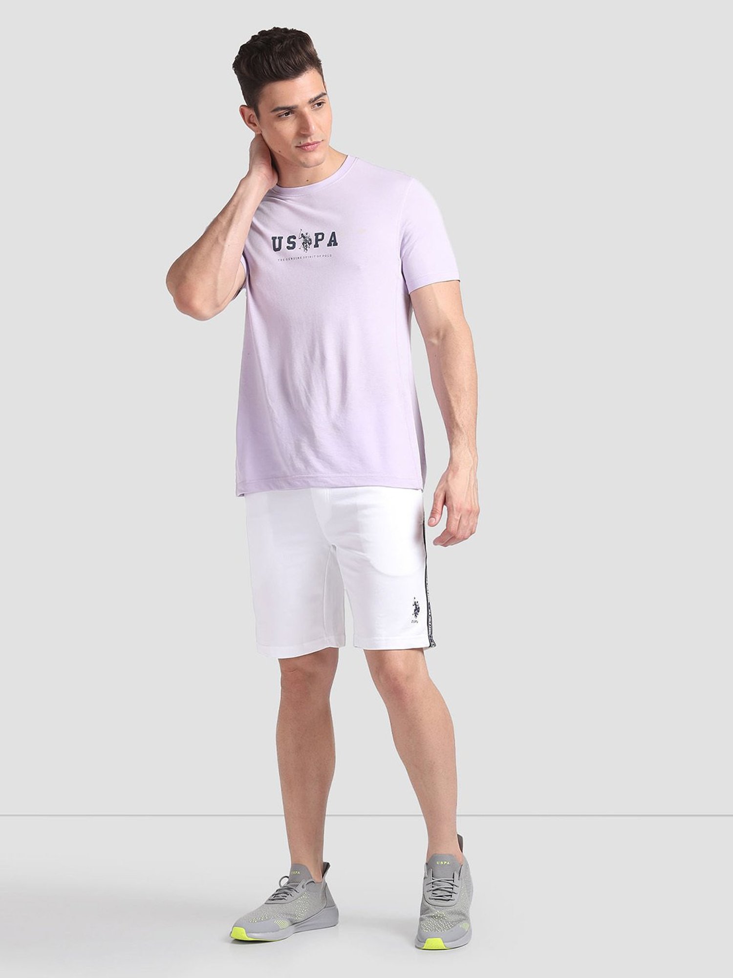 U.S. Polo Assn. White Regular Fit Shorts