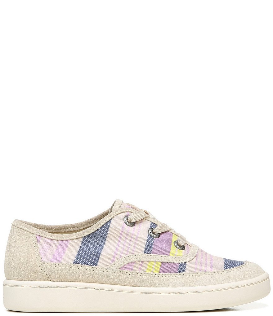 Zodiac Cheezburger Striped Fabric Lace-Up Sneakers
