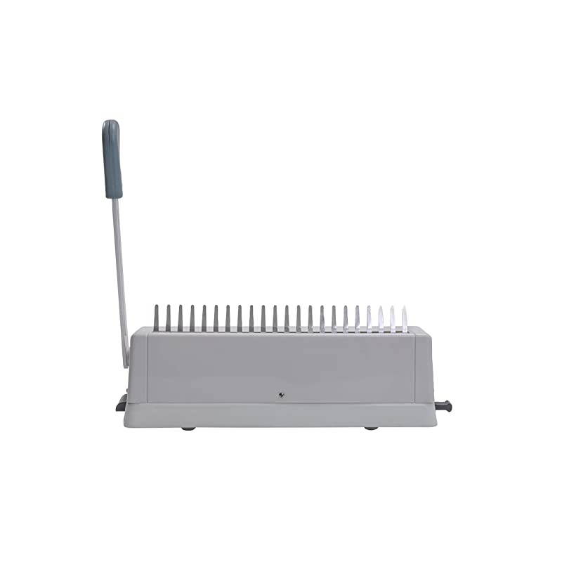 21 Hole Metal Binding Machine Comb Binding Manual Punch and Bind Operation Capacity250 Sheets by