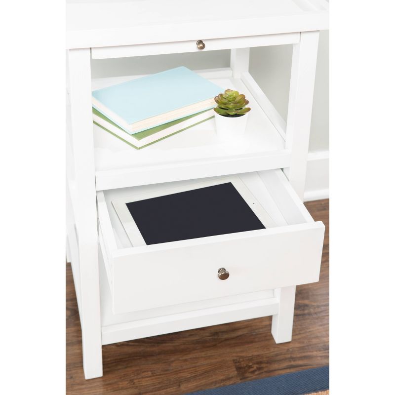 Largo Side Table with Expandable Top White - Powell Company