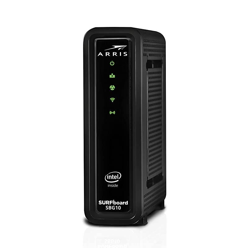 SURFboard SBG10 DOCSIS 3.0 Cable Modem & AC1600 Dual Band Wi-Fi Router, Approved for Cox, Spectrum, Xfinity & others (black)