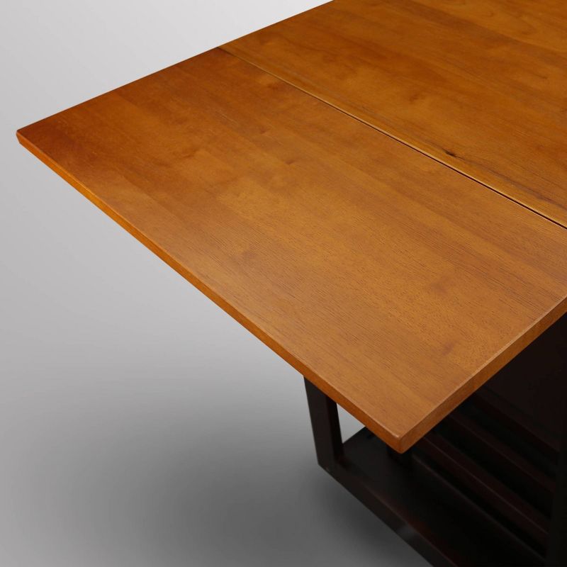 4pc TV Tray Set with Drop Leaf Table - Flora Home