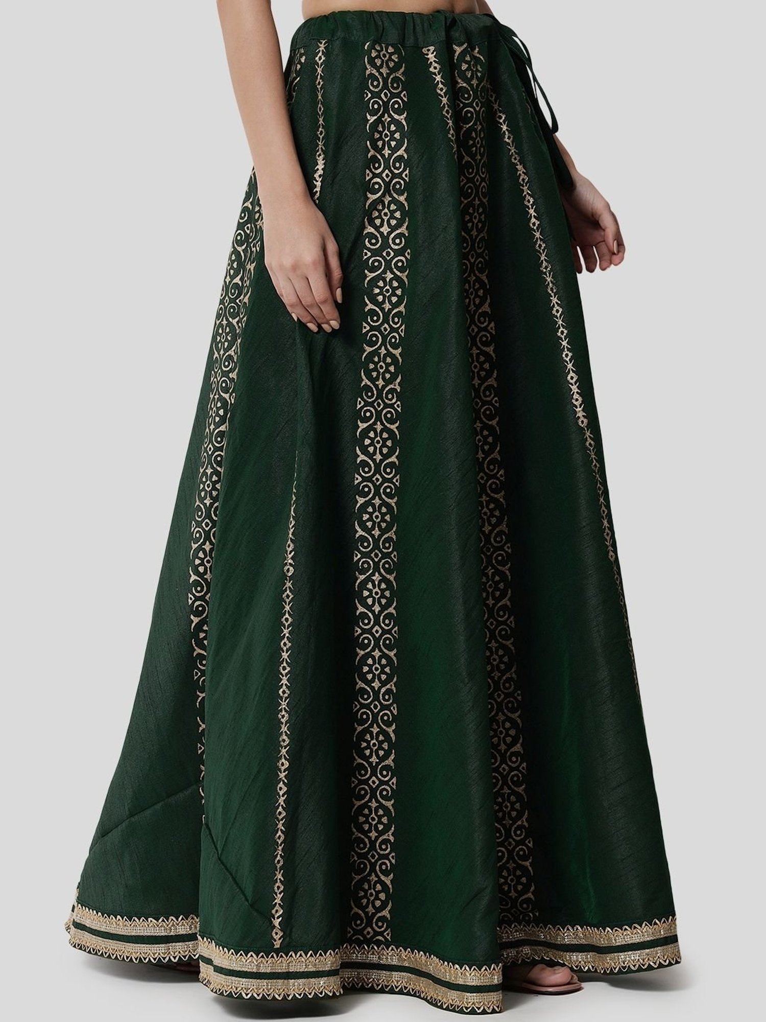 Studiorasa Green Printed Skirt