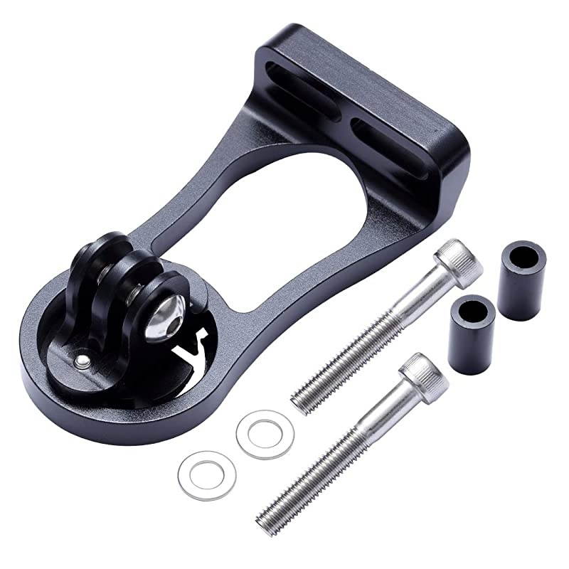 Out Front Bike Computer Combo Mount for Garmin Edge 200 500 510 520 800 810 820 1000 1030 Touring Black