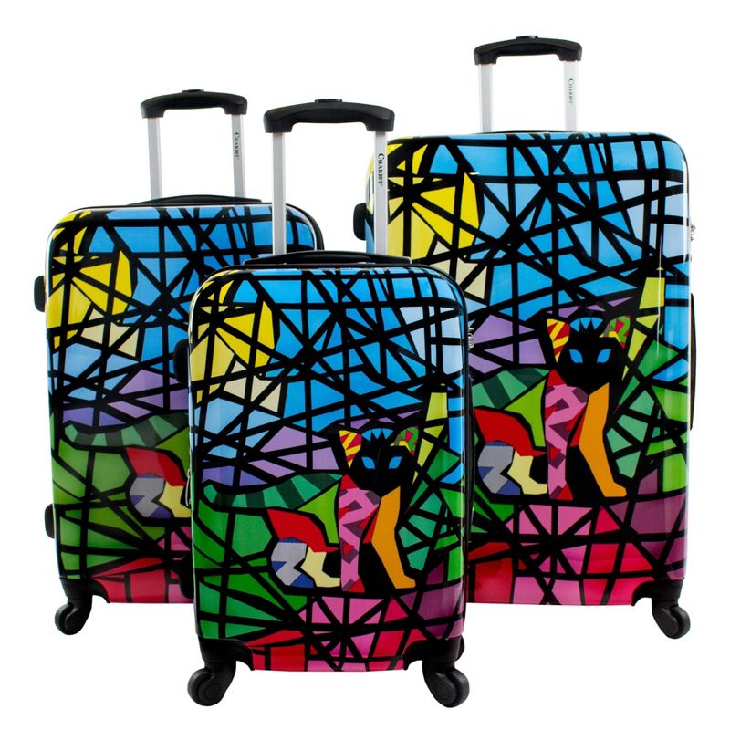 Chariot Travelware Glass 3pc Luggage Set