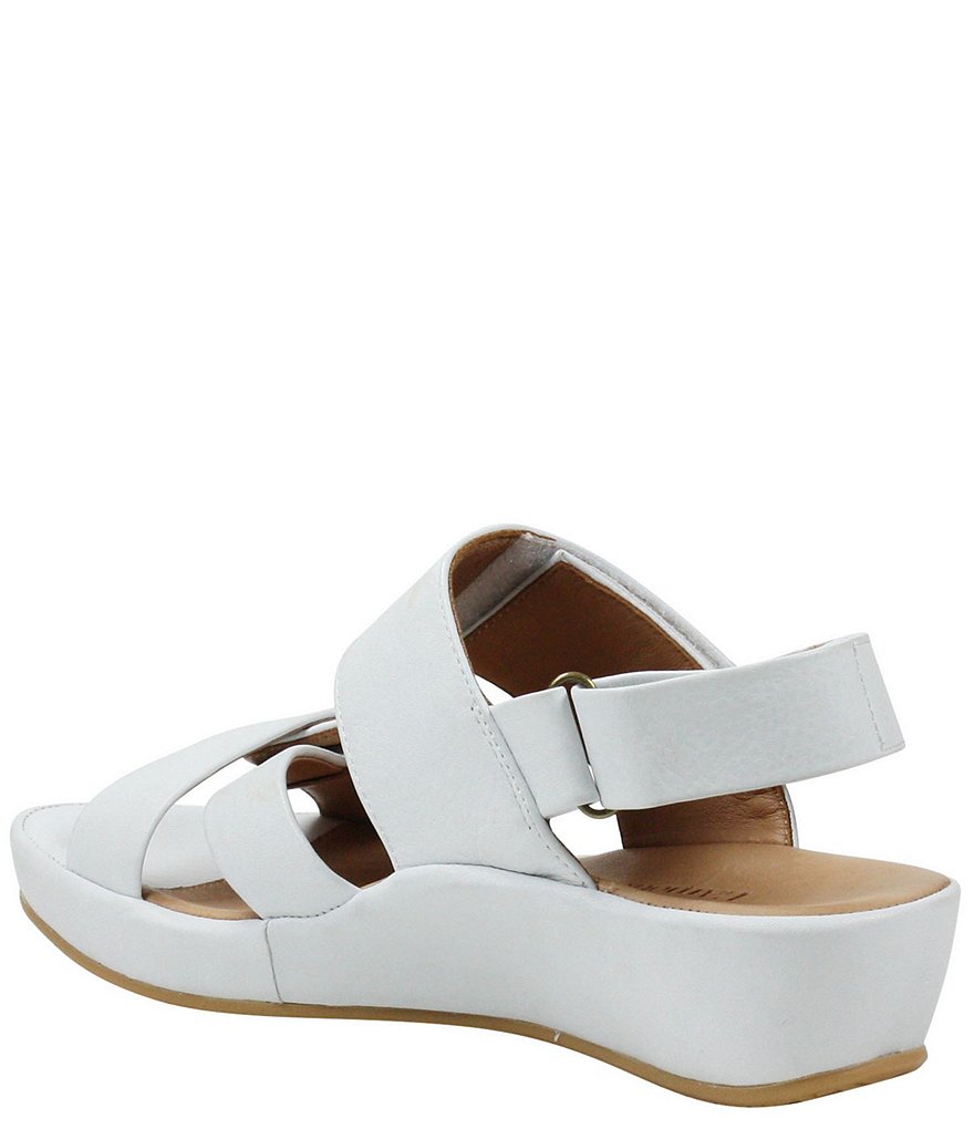 L'Amour Des Pieds Calantha Leather Wedge Sandals
