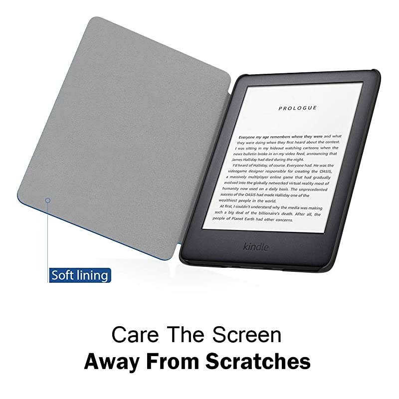 Case Fits All-New Kindle (10th Generation - 2019 Release Only), Thinnest Protective Shell Cover with Auto Wake/Sleep, Will Not Fit Kindle Paperwhite 10th Generation 2018 - Indigo