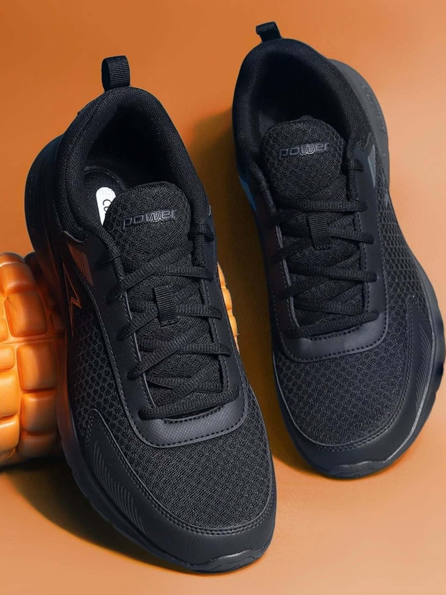 Power by Bata Men's WAVE BELMONTE Black Running Shoes