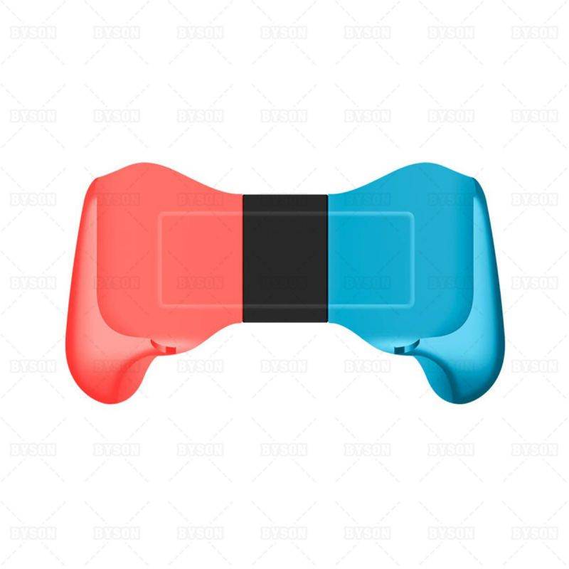 Grip Case for Nintendo Switch Lite 2019, Comfortable & Ergonomic NS Mini Non-Slip Handle Stretchable with Stand Brace Compatible Nintend Switch/Switch Lite Handgrip Accessories (Red Blue)