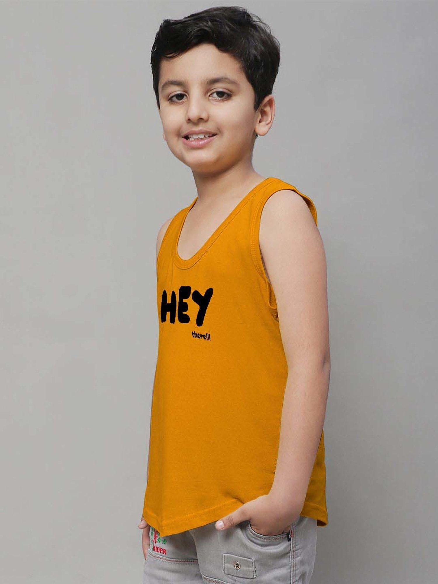 Palm Tree Kids White Printed Vest