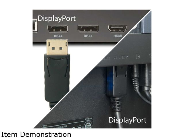 Omni Gear DIS-6 6 ft. DisplayPort 1.2 [4K@60Hz] to DisplayPort Cable, Black, Gold Plated
