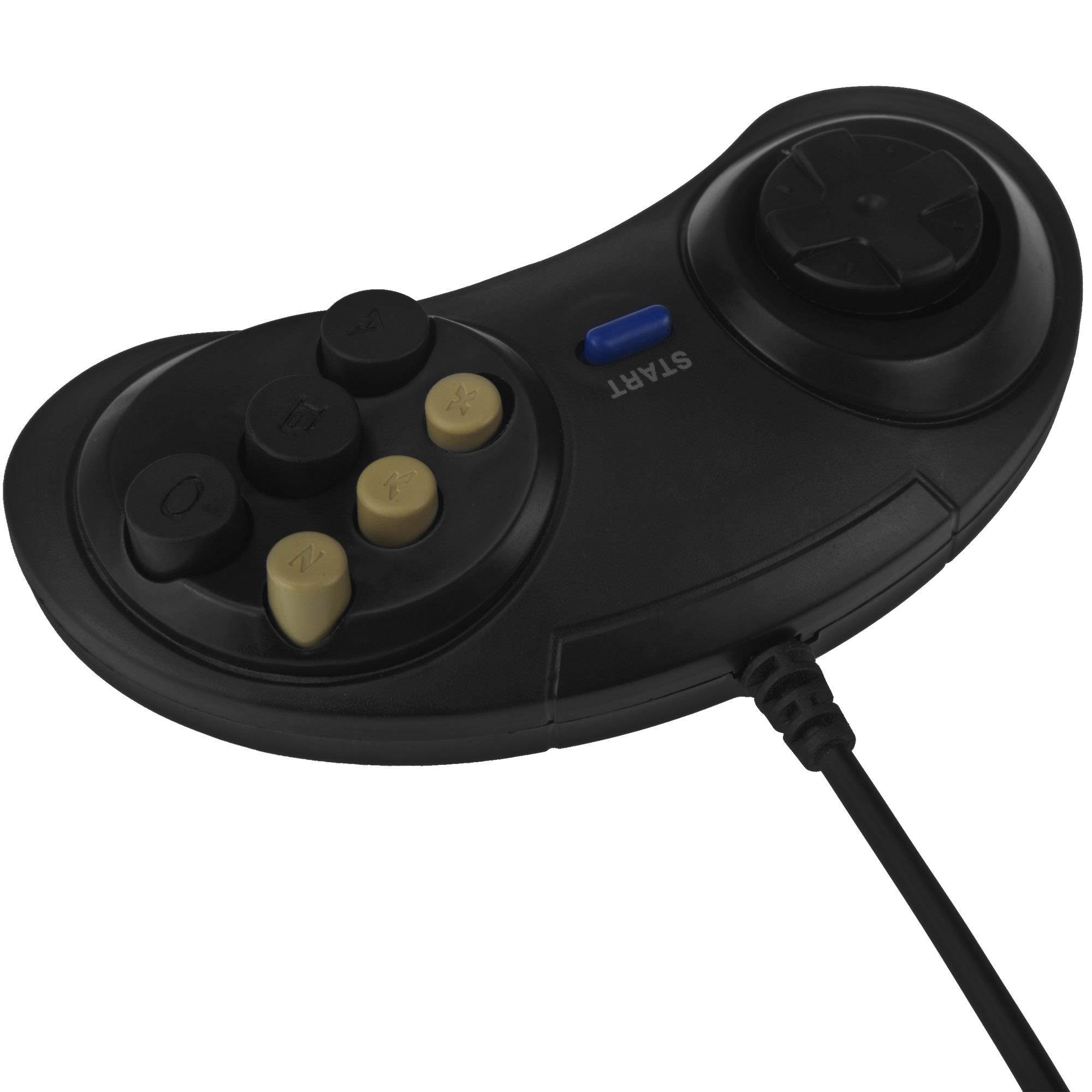 Wired Classic Controller for Sega Genesis Black