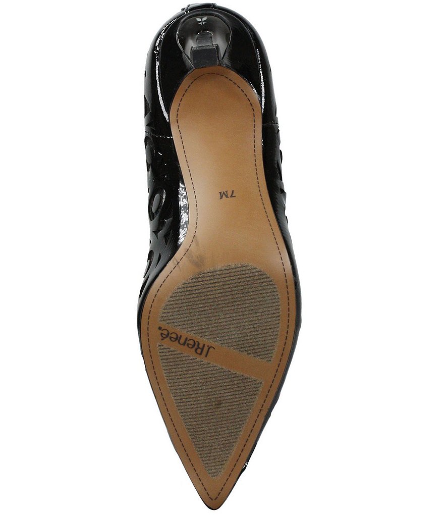 Trotters Kari Pearlized Leather Block-Heel Pumps