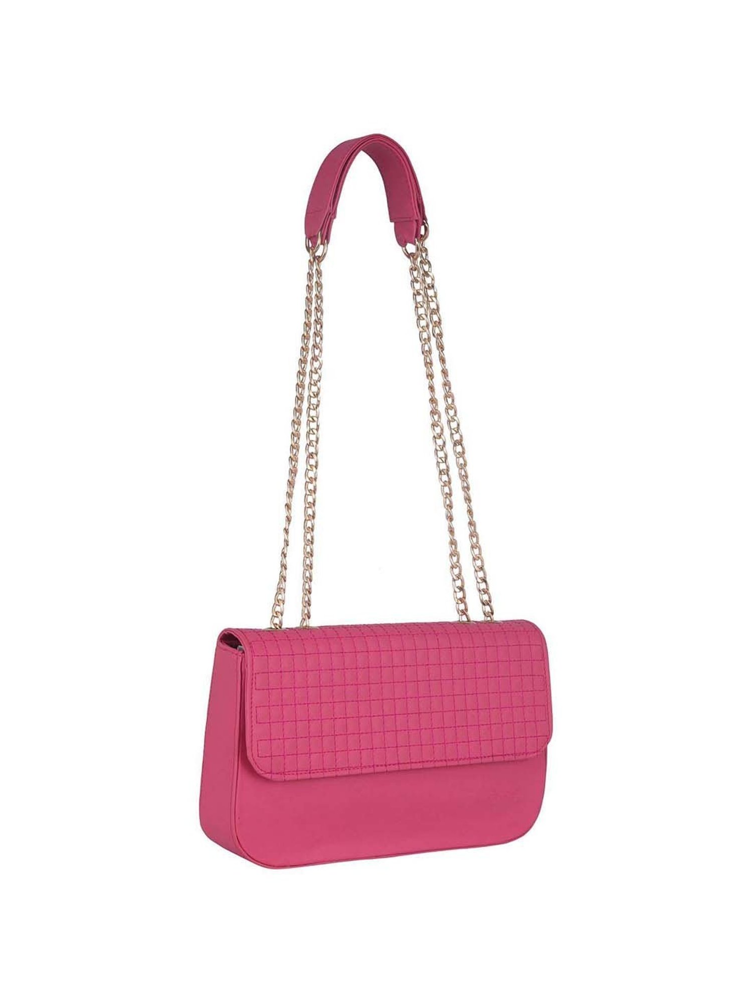 Abeeza Pink Quilted Small Sling Handbag