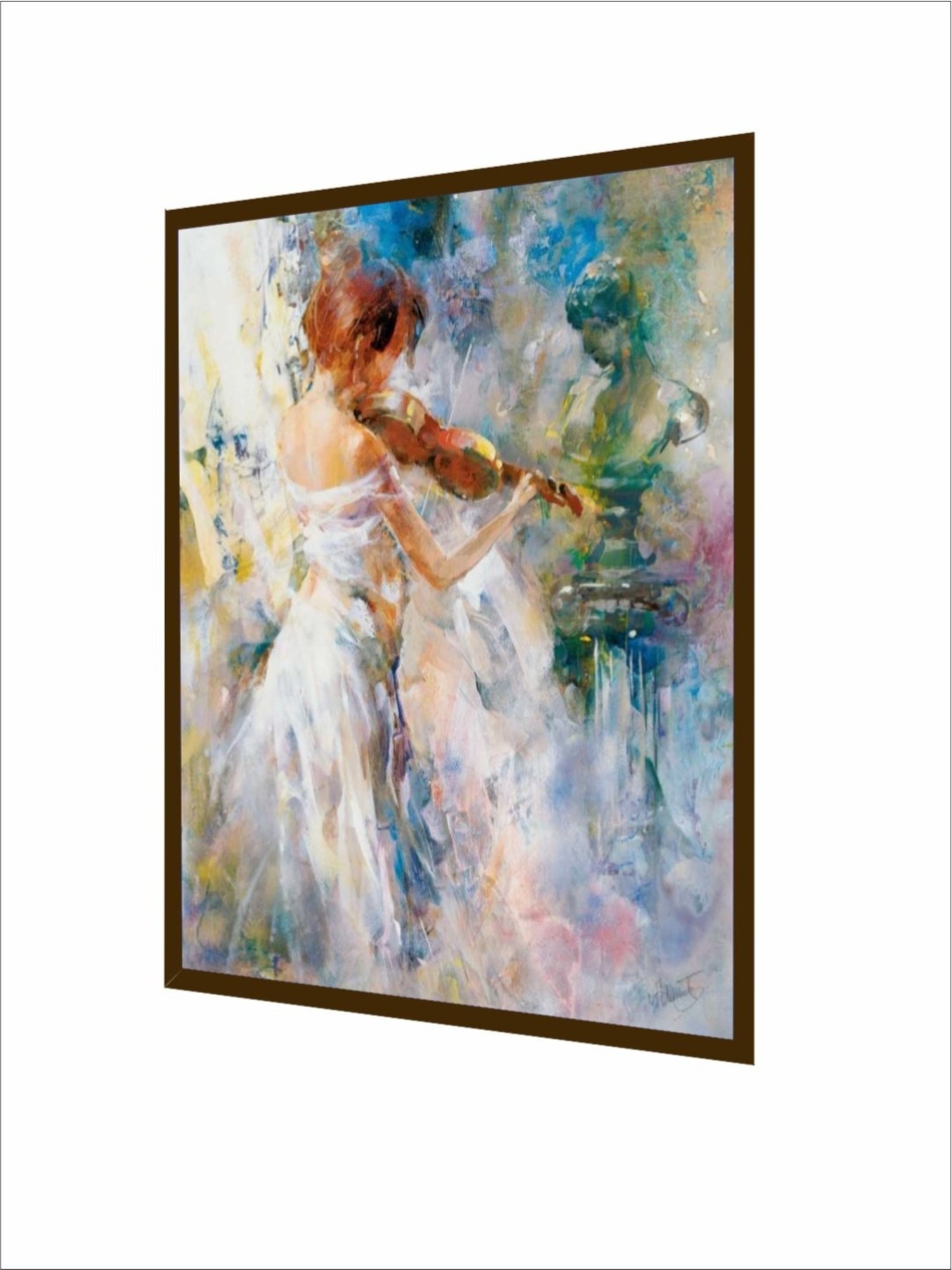 The Art House Abstract Multicolor Canvas Painting