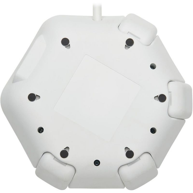 Monoprice 2 Outlet Surge Protector Wall Tap with 2 USB Charging Ports 3.4A, 450 Joules, White