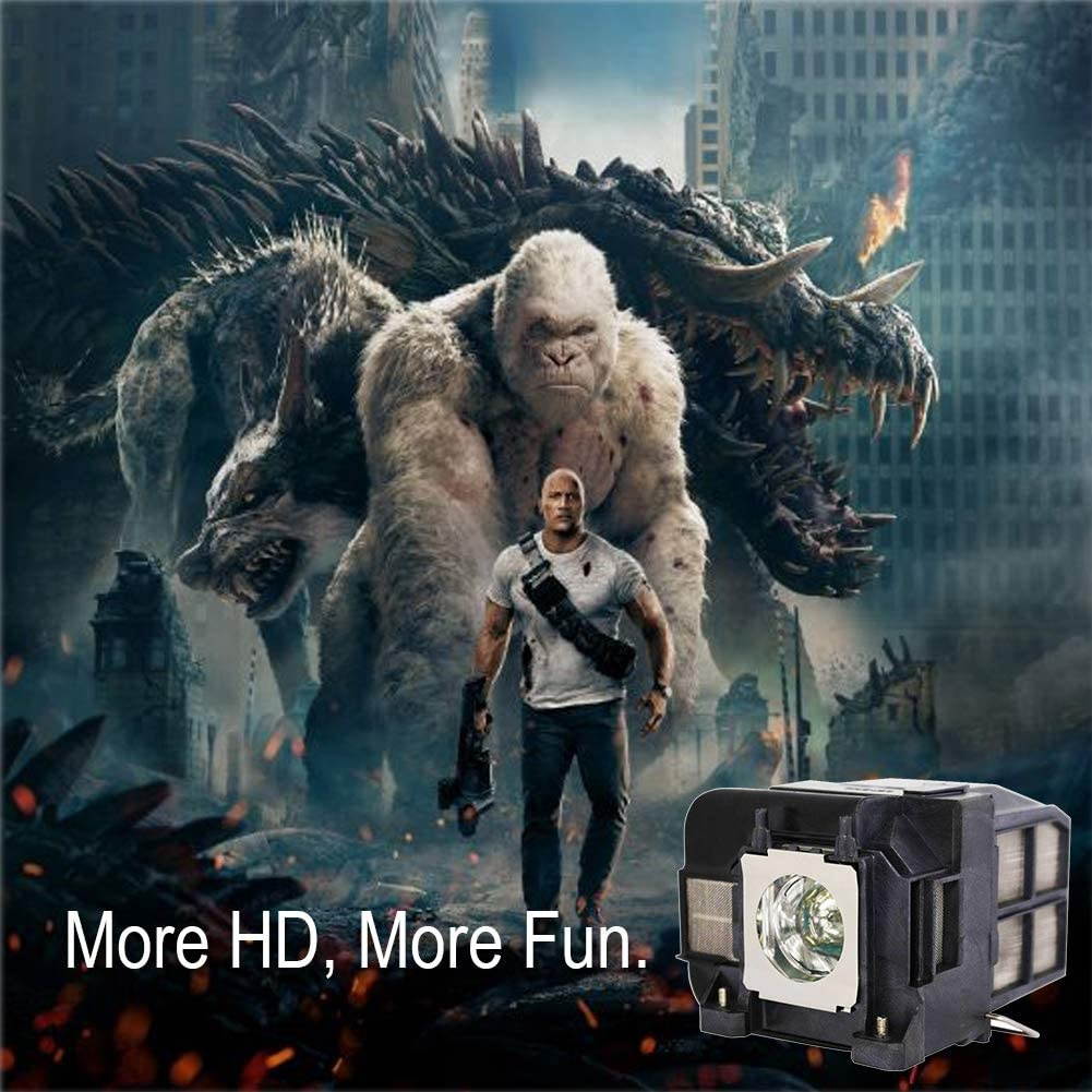 LOUTOC V13H010L77 Replacement Projector Lamp for Epson Elplp77 4550 4650 1975W 4750W 4770W G5910 HC 1440 PC 1985 EB-1970W 1980WU 1985WU 4855WU 4950WU 4955WU (lamp with housing)