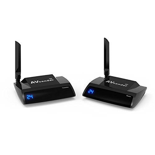 5.8GHz HDMI TV Wireless Audio Video Transmitter and Receiver, IR Remote Control 300M(985ft) AV Sender PAT-580