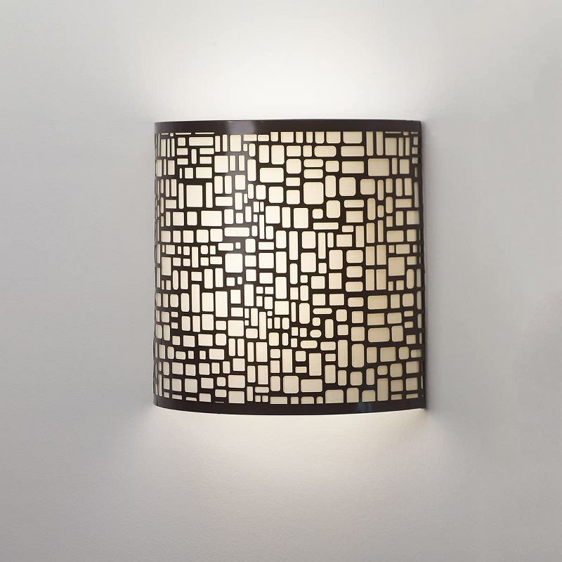 It's Exciting Lighting IEL-2901 Battery Powered Indoor LED London Barrel Wireless Wall Lighting Scone, Amber