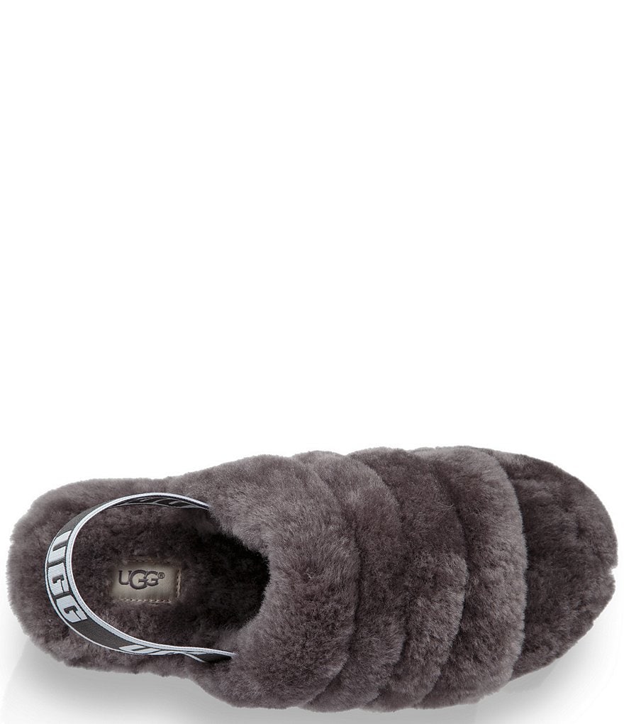 UGG&reg; Logo Fluff Yeah Fur Slides