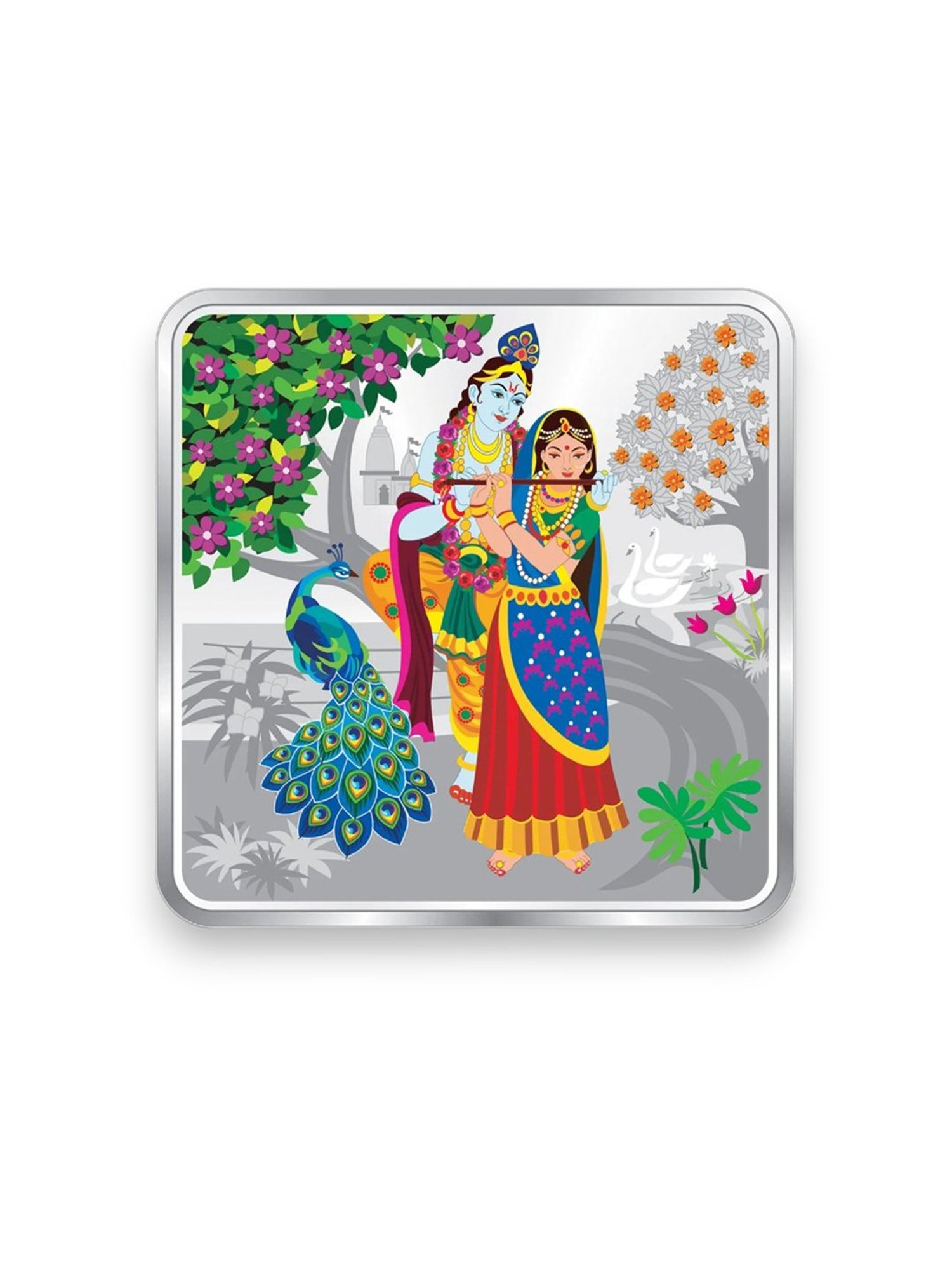 Taraash Radha Krishna 999 20gm Silver Coin by ACPL