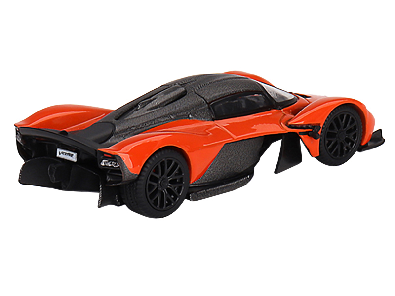 Aston Martin V12 Vantage RHD (Right Hand Drive) Scorpus Red with Black Top and Carbon Hood 1/18 Model Car by Top Speed