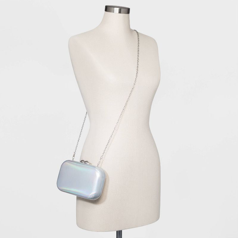 Estee & Lilly Kiss Lock Clasp Rectangle Mini Clutch