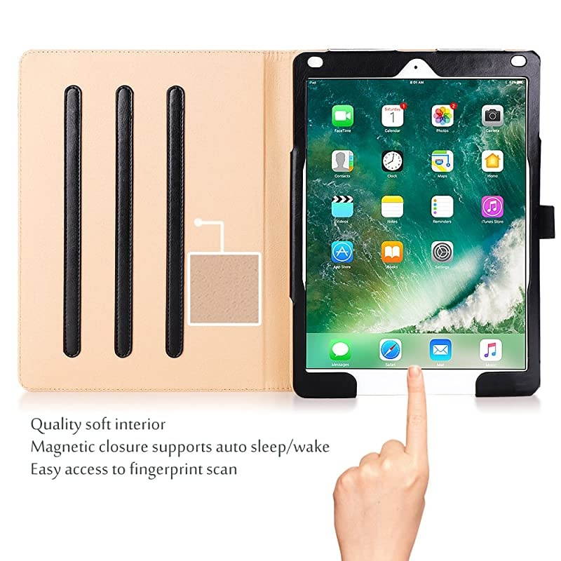 iPad 9.7 Case (Old Model) 2018 iPad 6th Generation / 2017 iPad 5th Generation Case - Stand Folio Cover Case for Apple iPad 9.7 inch, Also Fit iPad Air 2 / iPad Air &ndash;Circles