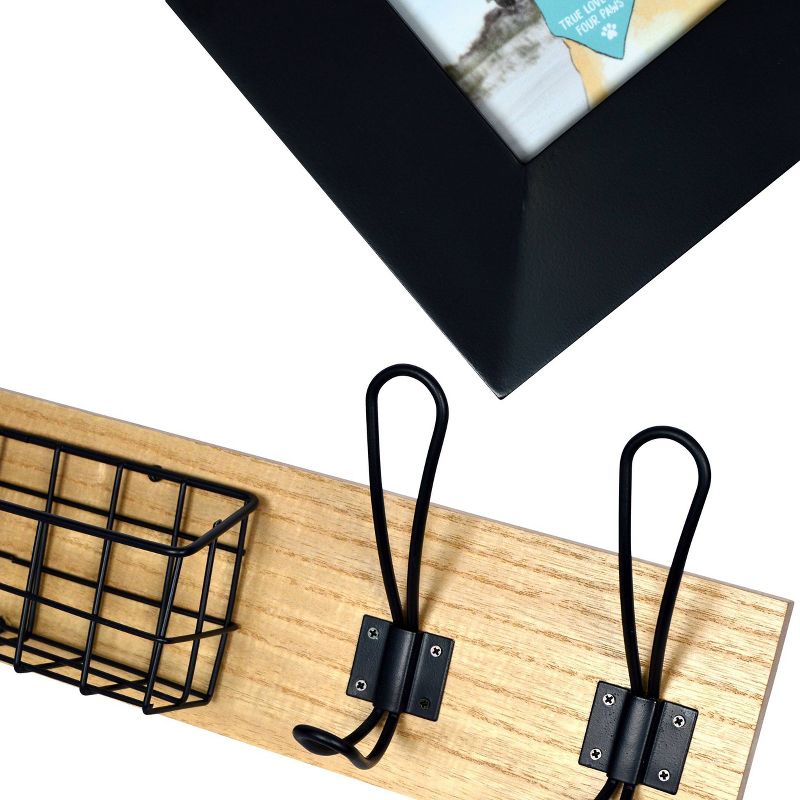 4pc Pet Multifunctional Entryway Set Black/Natural - New View