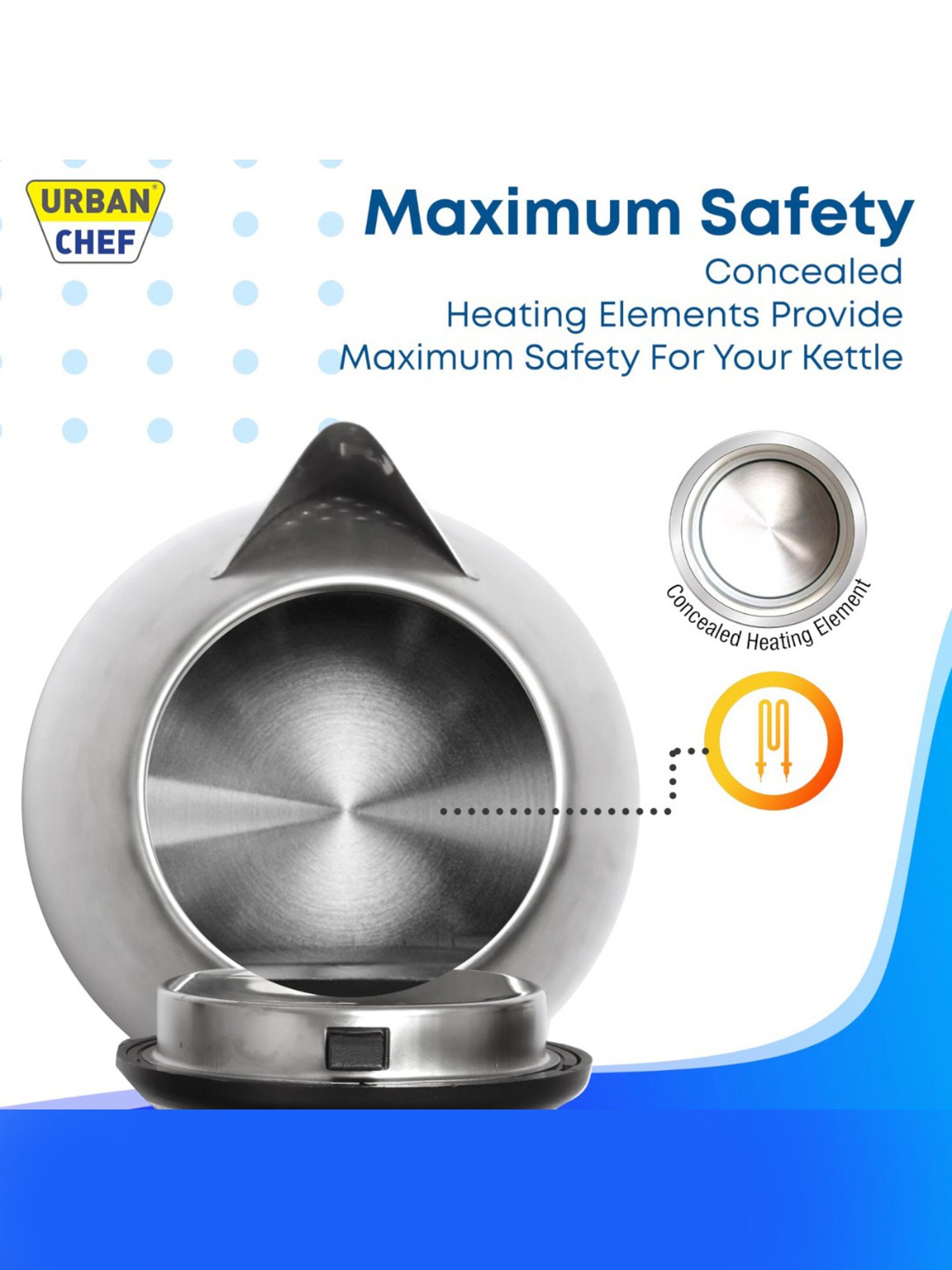 Pigeon by Stovekraft Swift Multi Cook Kettle 1.5L (Blue)