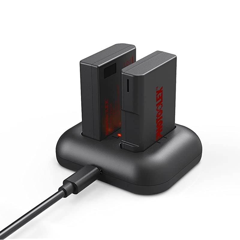 Pack EN-EL15 /EN-EL15a EN-EL15b Rechargeable Lithium-ion Battery Rapid Dual USB Charger for Nikon Camera D750, D7500, D7000, D850, D500, D7100, D700, V1, D810, D610, D800, D600, D800e, D810