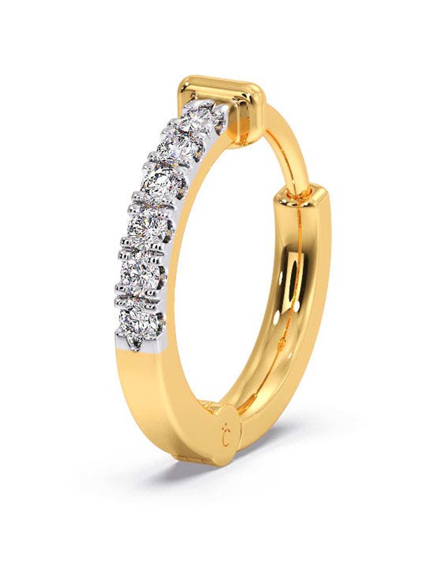 P.C. Chandra Jewellers 18 kt Gold & Diamond Earrings