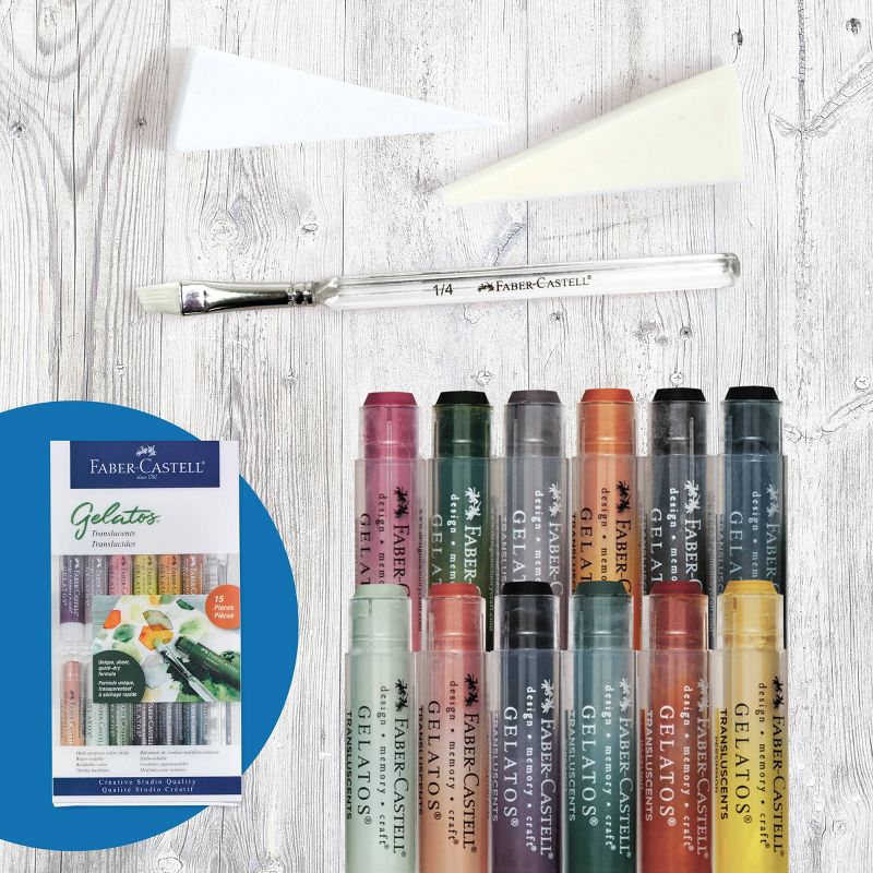Faber-Castell 15pc Gelatos Translucents