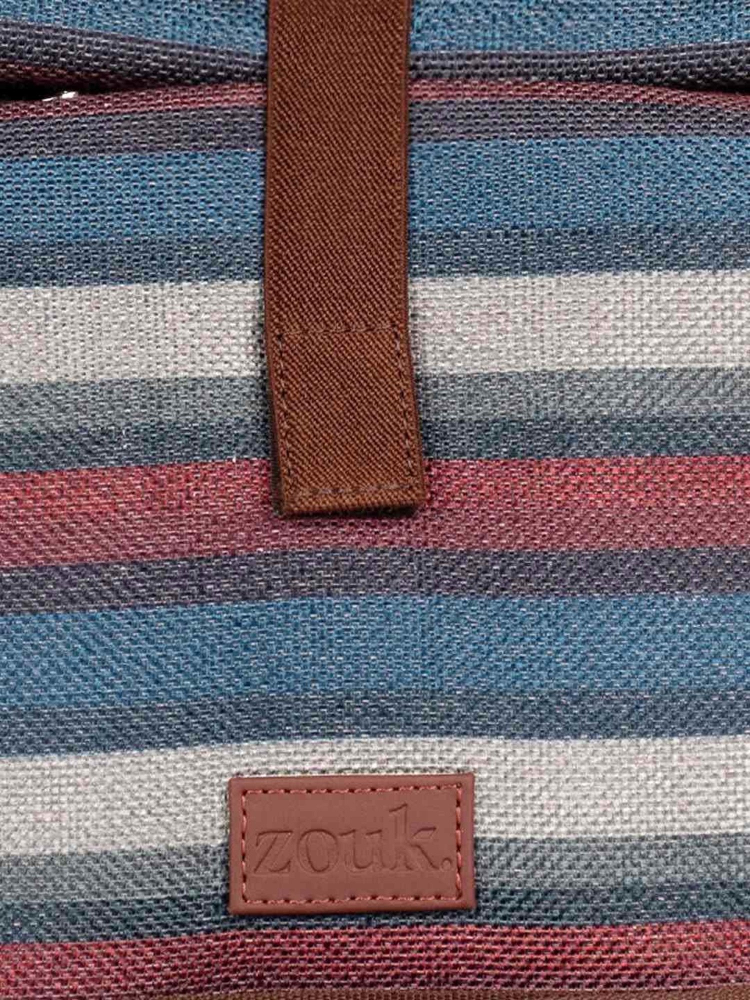 ZOUK Multicolor Striped Handbag