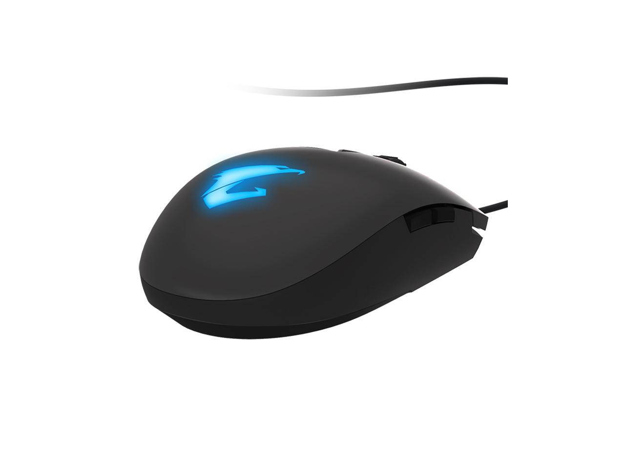 GIGABYTE AORUS RGB 16000 dpi Optical Sensor Fully Programmable and Saved Onboard 16.7M Customizable Lighting Gaming Mouse - GM-AORUS M5