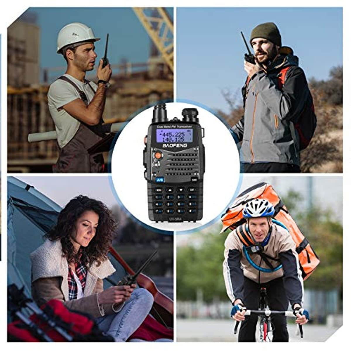 BaoFeng Two Way Radio,The UV-5R-A,Dual Band Radio with 2100mAh Li-ion Battery Portable Walkie Talkies with Includes Full Kit