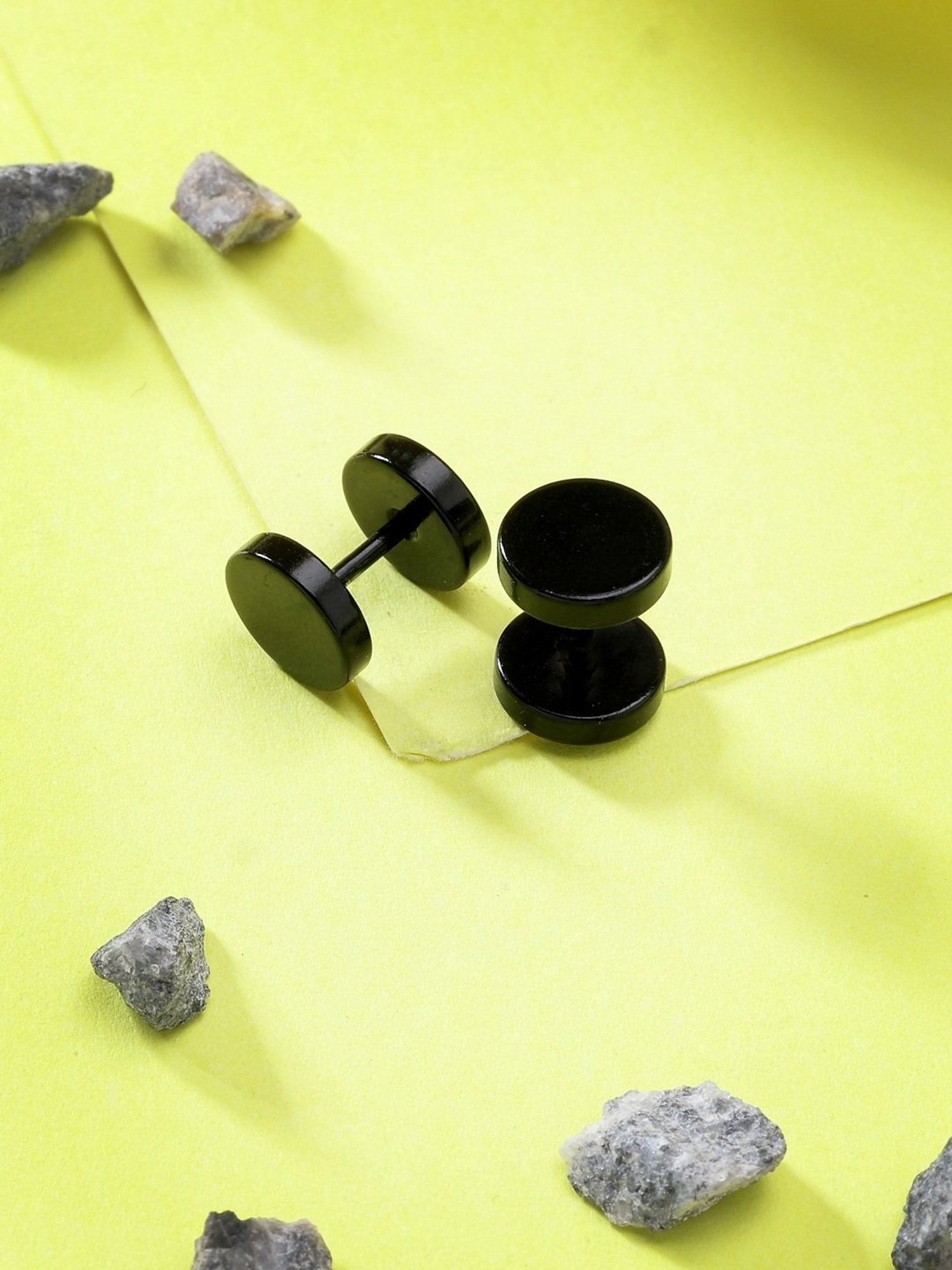 OOMPH Jewellery Yellow Enamel Floral Jhumki