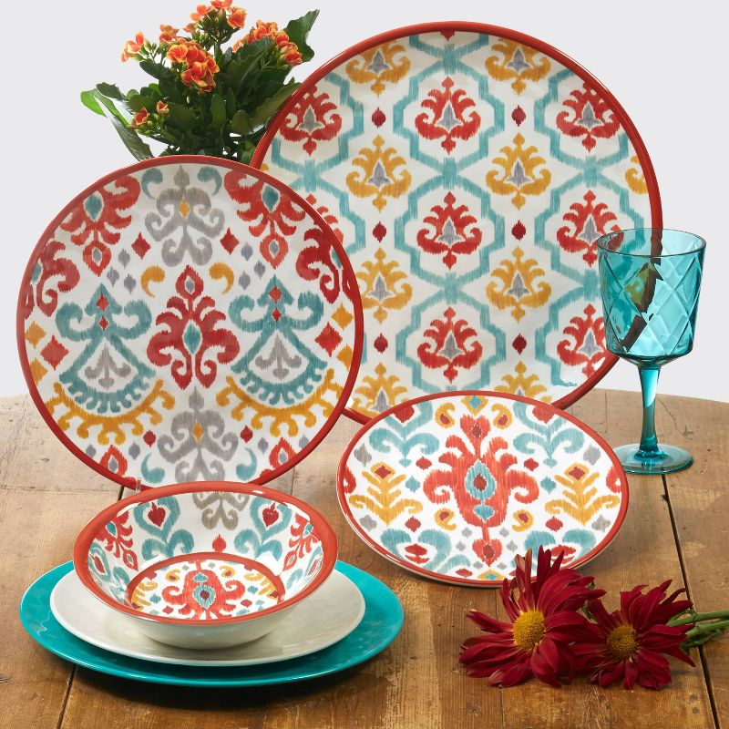 12pc Melamine Bali Dinnerware Set - Certified International