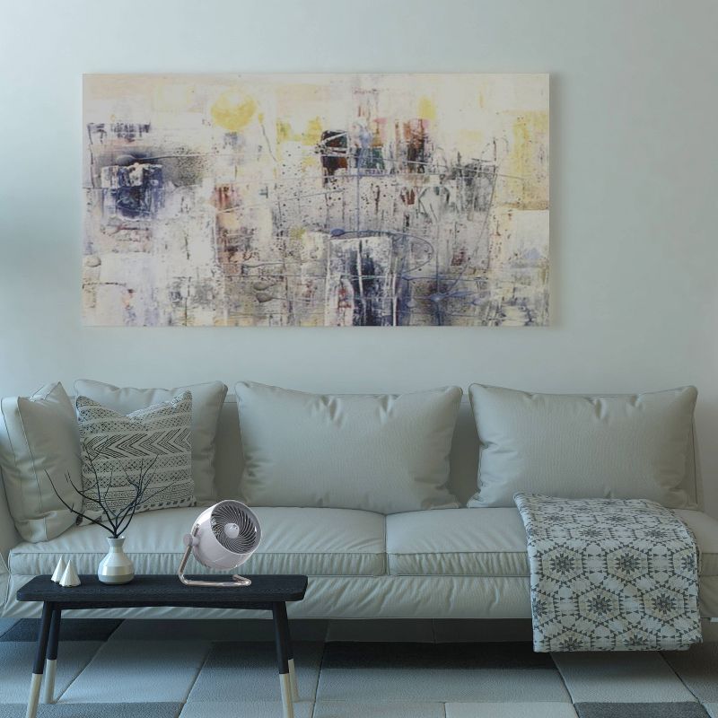 Air King 18" 1/6 HP 3-Speed Adjustable Height Floor Fan with Roll-About Stand