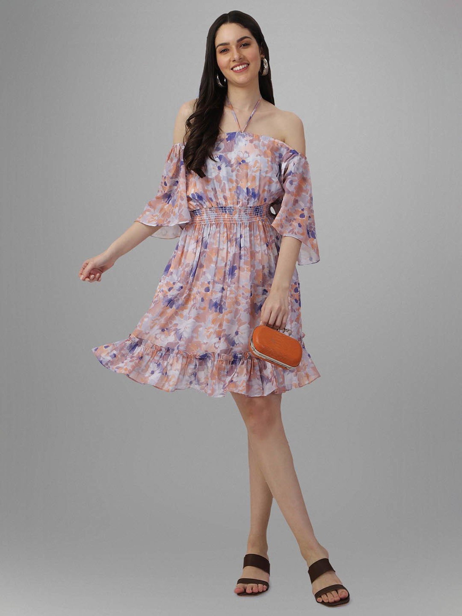 MASAKALI.CO Multicolor Printed A Line Dress