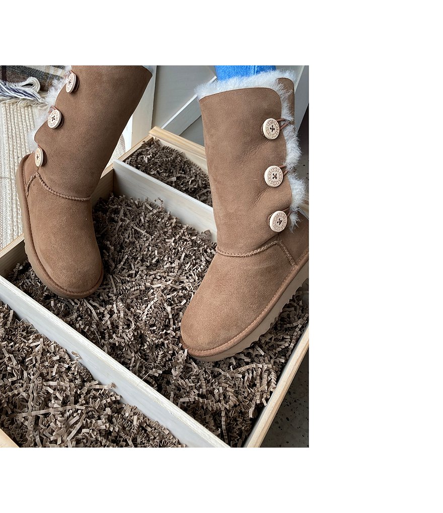 UGG&reg; Girls' Bailey Button Triplet II Boots (Youth)